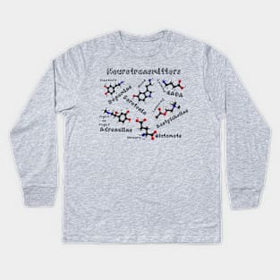 Neurotransmitters Kids Long Sleeve T-Shirt